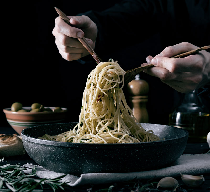Spaghetti servis à la Casa di Mario